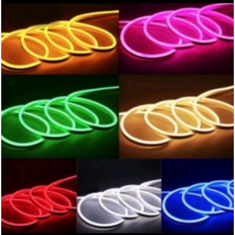 Lampu led Neon flex strip / LED neon flexible 12volt DC @5M/rol