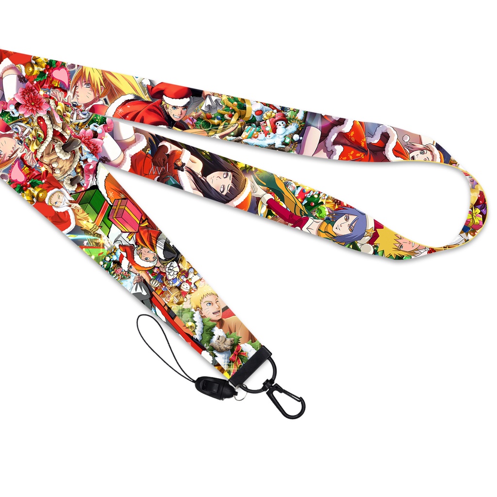 Tali lanyard Motif Naruto Sasuke Untuk Handphone