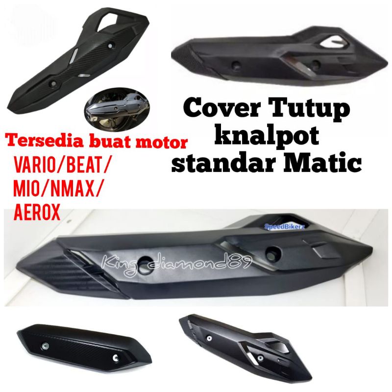 Cover tutup knalpot motor standar matic Kualitas Original Beat 2008 Beat 2014 Beat 2015 Beat 2017 Beat CBS 2020 Vario All New Vario 125 Techno Vario 125/150 Mio sporty Mio j Aerox 155 Nmax old