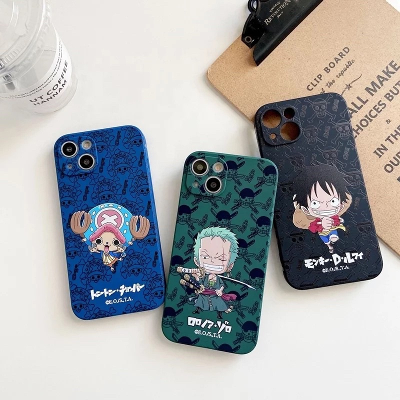 Casing Anime One Piece OP Lovers Luffy Zoro Chopper TPU Case For iPhone 6g 7 8+ X XR XS 11 12 MINI PRO MAX