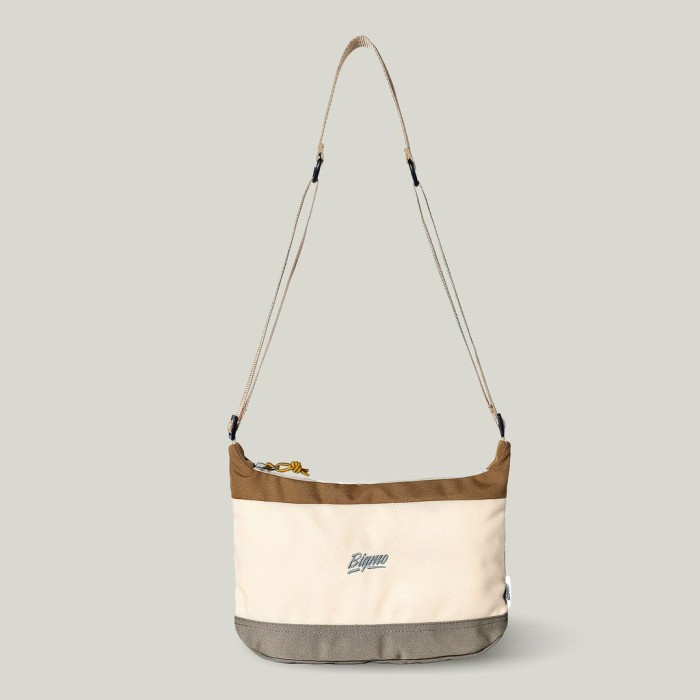 Tas Bigmo Colette Cream Canyon Sling Bag - Tas Selempang Kanvas