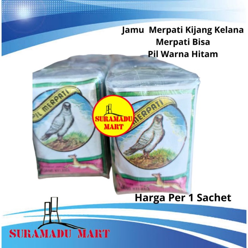 Jamu Merpati Kijang Kelana Merpati Biasa Pil Warna Hitam