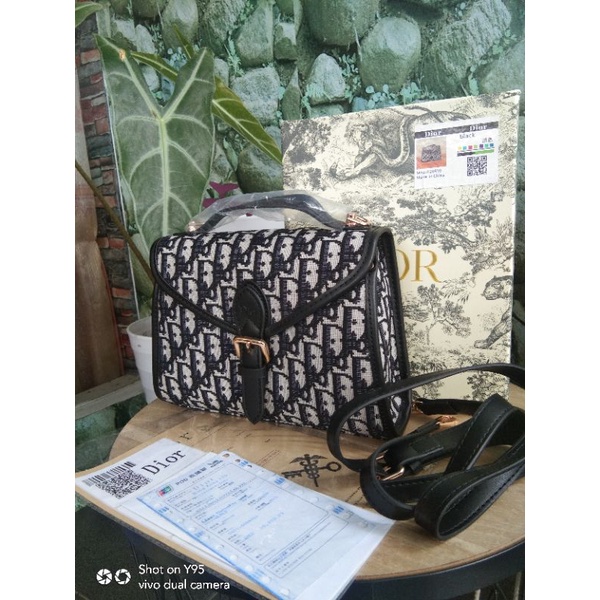 Tas Dior Canvas// Sling Bag Dior Canvas// Tas Mini Dior// Tas Wanita