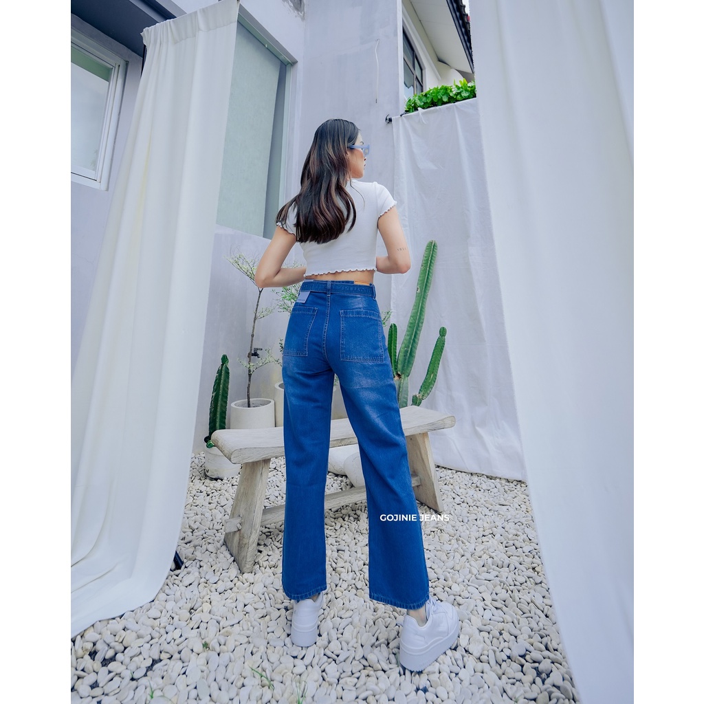 GOJINIEJEANS - Highwaist Comfort Cullotes Jeans - 4459 - COMFORT CULLOTES
