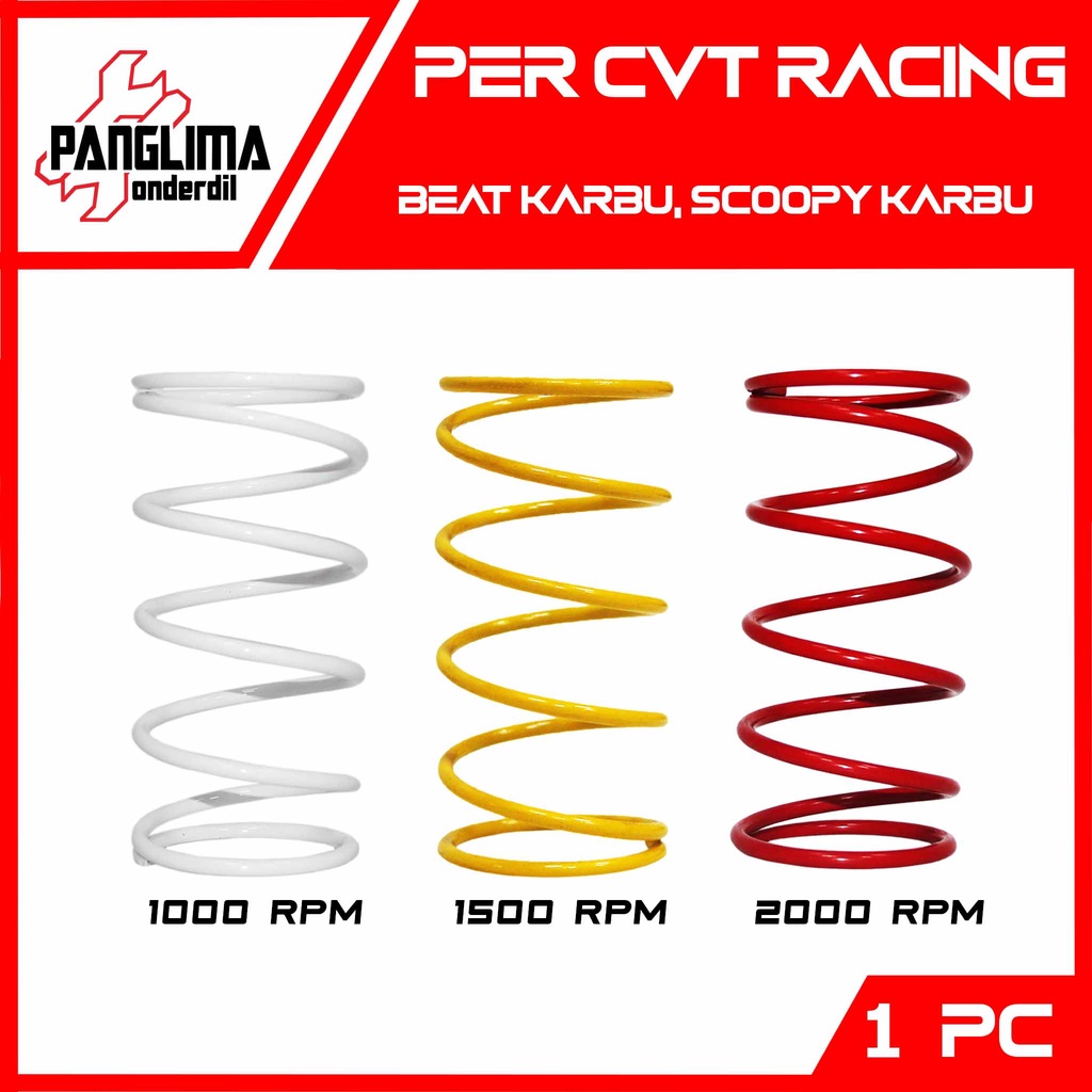 Per CVT Racing 1000-1500-2000 RPM Honda Scoopy Karbu Awal-Old-Lama &amp; Beat Carbu Pir-Ver-Peer Pully-Puly-Puli-Pulli