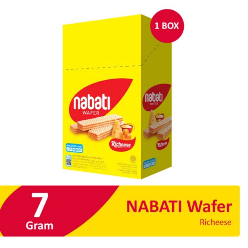 BOX - Nabati Wafer Richeese 20x7g Keju