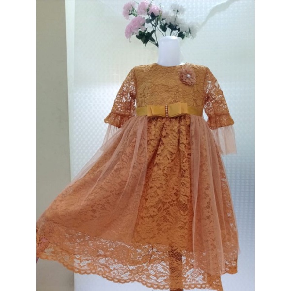 DRESS BROKAT CORD GLITTER TILE SLENDANG