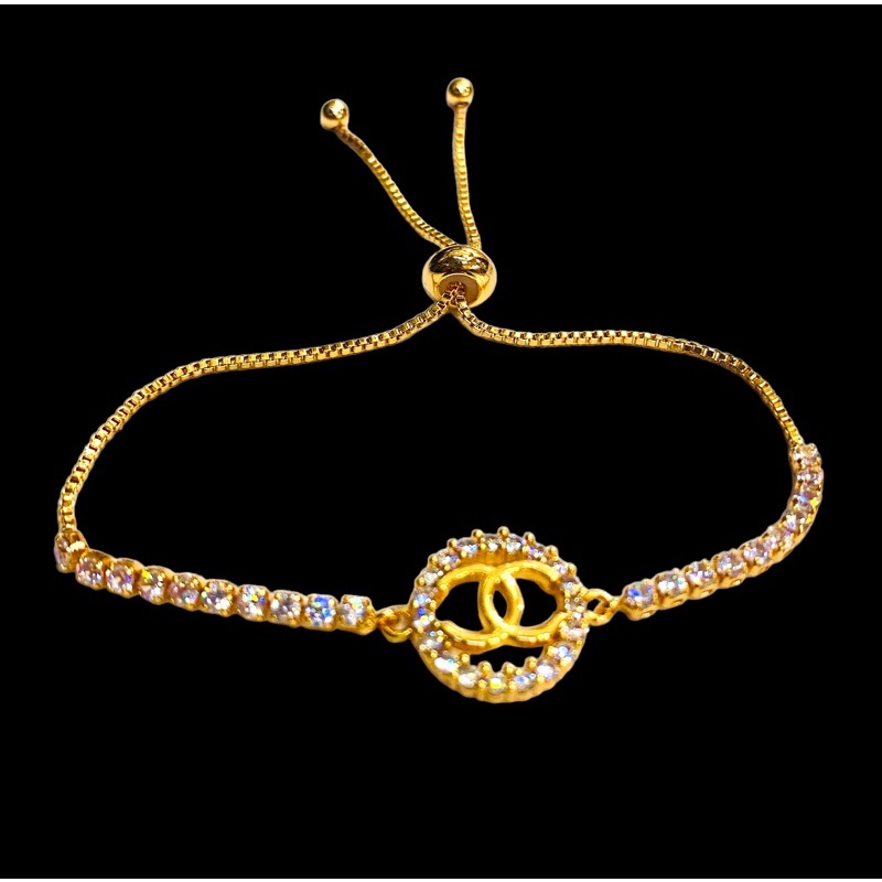 gelamg tangan wanita //gelang serut //gelang free size bisa di besar kecilkan //gelang permata