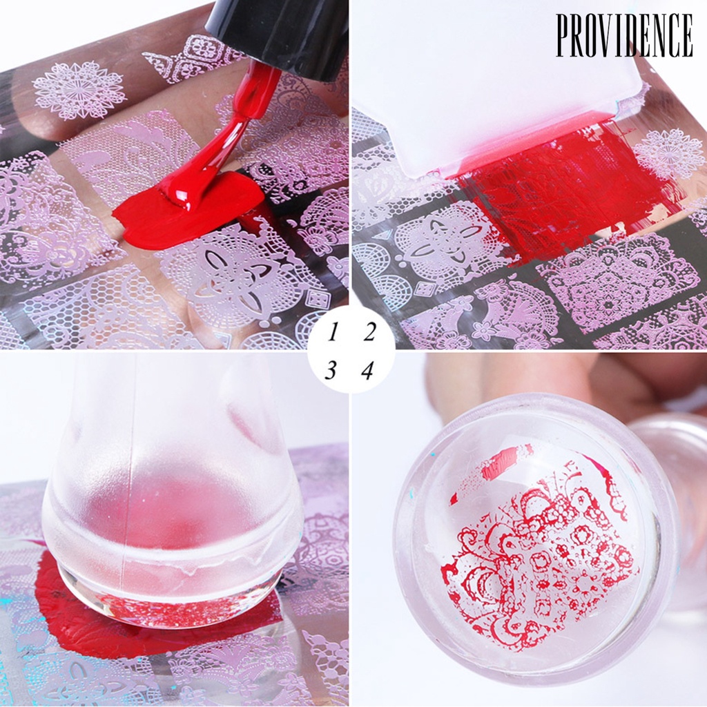 Plat Stempel Kuku Bahan Silikon Untuk nail Art