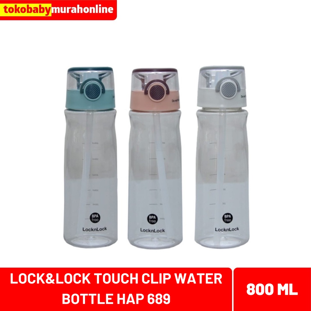 LOCK&amp;LOCK HAP 689 TOUCH CLIP WATER BOTTLE 800ML