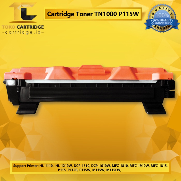 Cartridge Toner Brothr TN1000 Printer Laserjet HL 1110 1210W DCP 1510