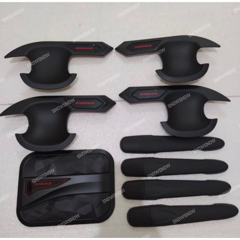 Paket Outer Handle Tank Cover Calya Sigra 2016 2020 2021 2022 2023 Hitam