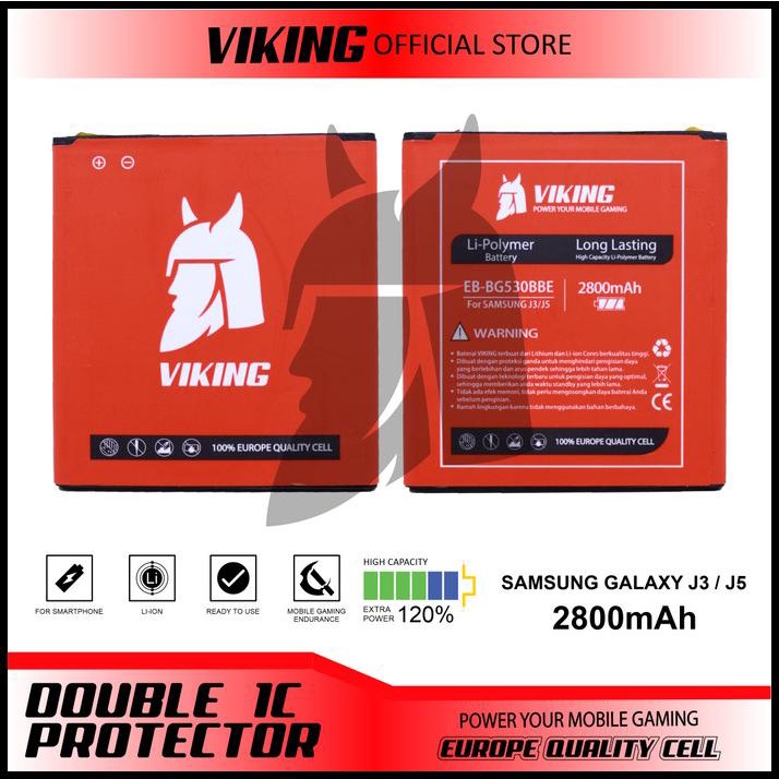 Baterai Viking Samsung Galaxy J2 Prime Double Power