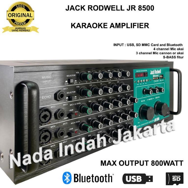 amplifier amply power mixer Jack Rodwell JR 8500
