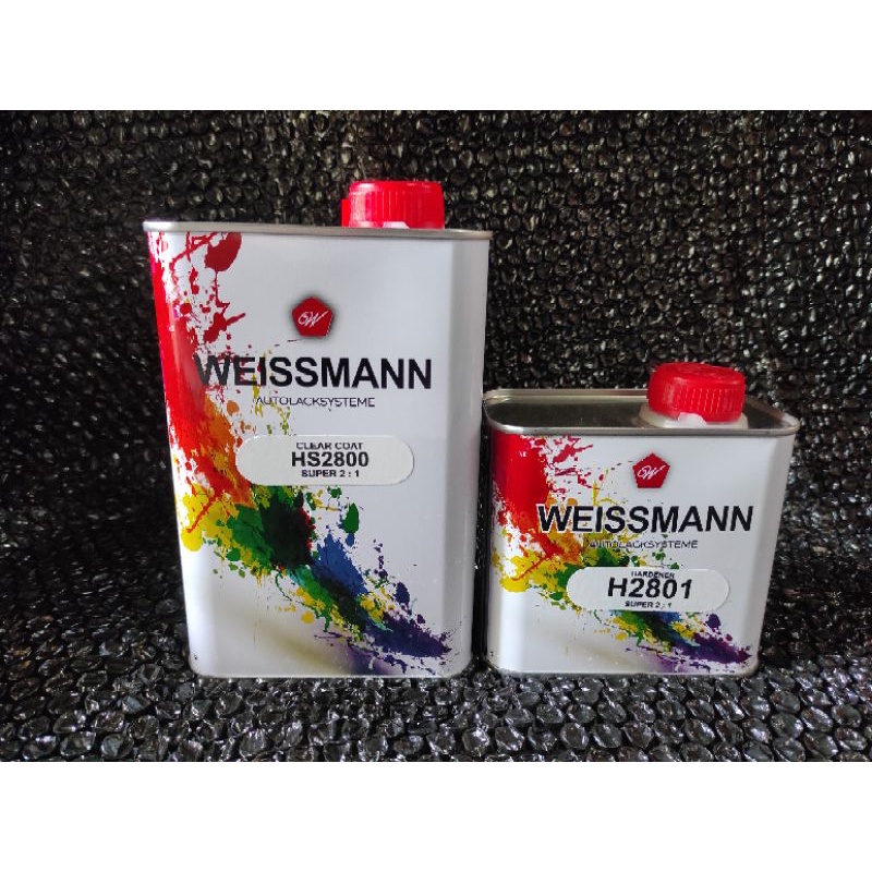CLEAR COAT WEISSMANN HS 2800 PERNIS VERNIS GLOSS Bukan sikkens spies cromax belkote autoglow blinken
