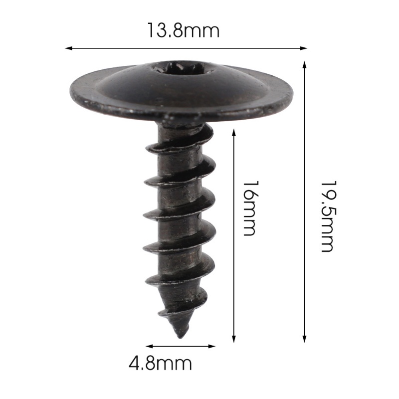 Sekrup Torx Klip Cover Pelindung Bawah Mesin Mobil Bahan Nilon Untuk VW Audi