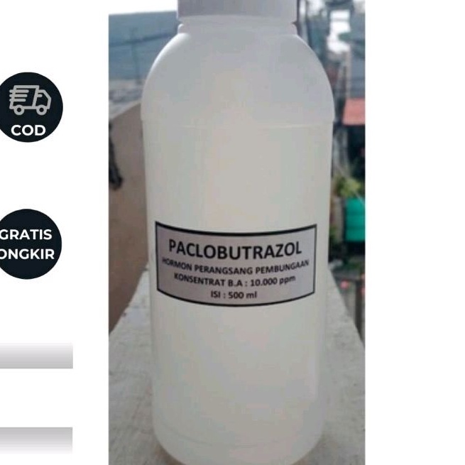 paclobutrazol murni pekat 10000 ppm hormon buah dan bunga dikuar musim kemasan 500ml Untuk tanaman