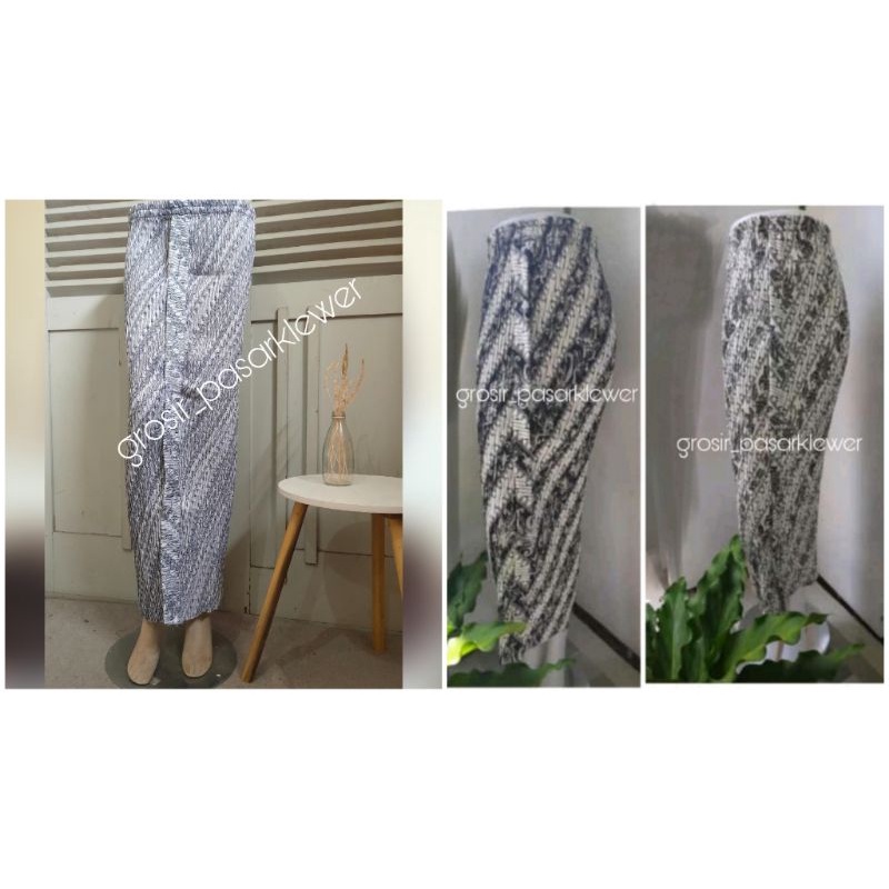 rok Jarik plisket batik wiron latar putih RANDOM