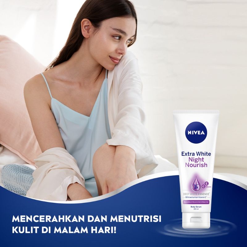 Nivea Body Serum Extra White Day &amp; Night - Care &amp; Protect + Night Nourish
