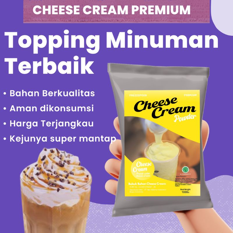 

CHEESE CREAM PREMIUM / BUBUK CHEESE CREAM / TOPPING CHEESE CREAM PREMIUM / BUBUK CHEESE PREMIUM