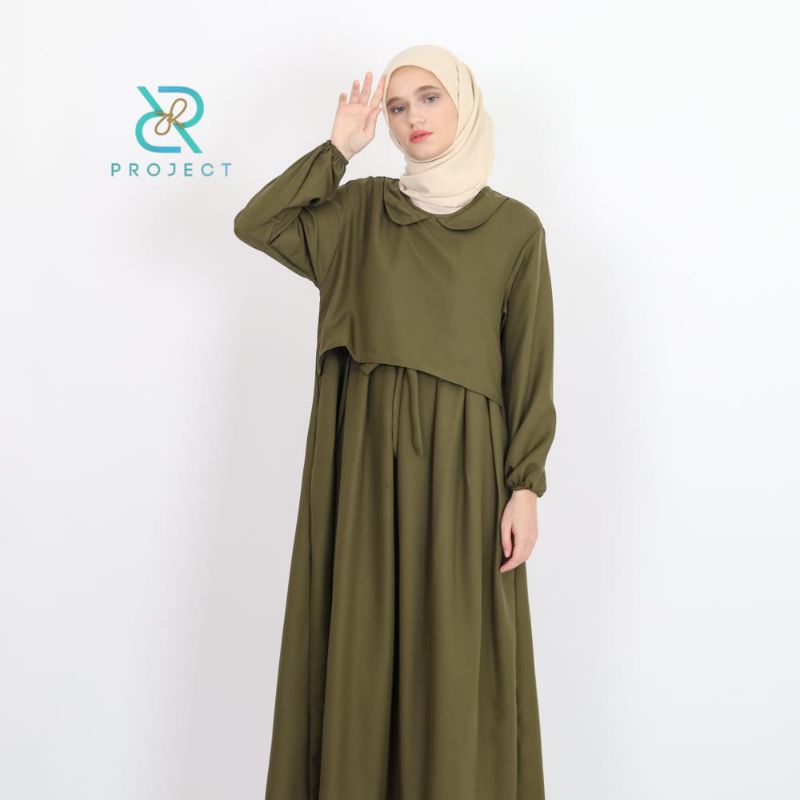 GF02 ~ NOREEN MAXI | ZAFINA DRESS | FASION MUSLIM WANITA TERBARU gamis remaja milenial size S M L XL