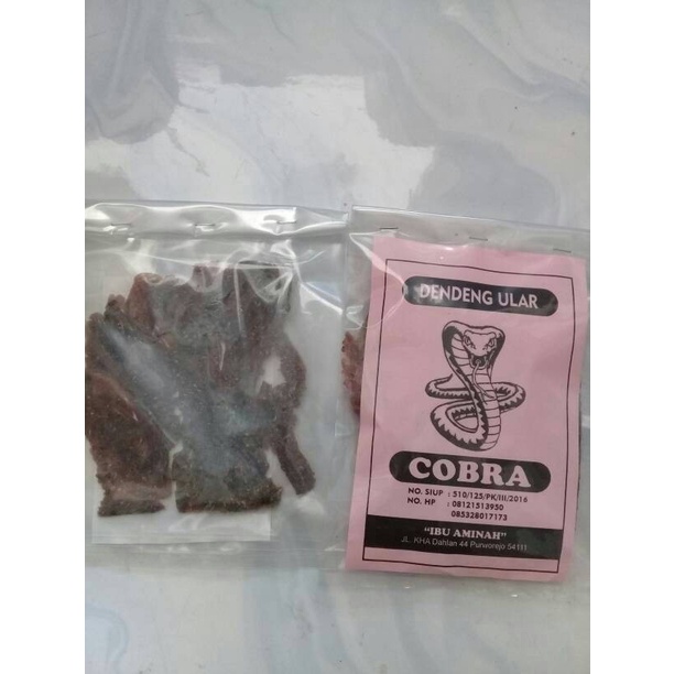 

dendeng ular cobra asli ibu aminah obat gatal gatal kulit kadas kurap exim panu gudik borok koreng jerawat jamur kulit kutu air alergi