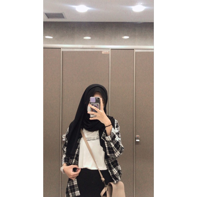 Kemeja Flanel Unisex Motif Kotak Distro Premium - Kemeja Pria / Wanita Flabel