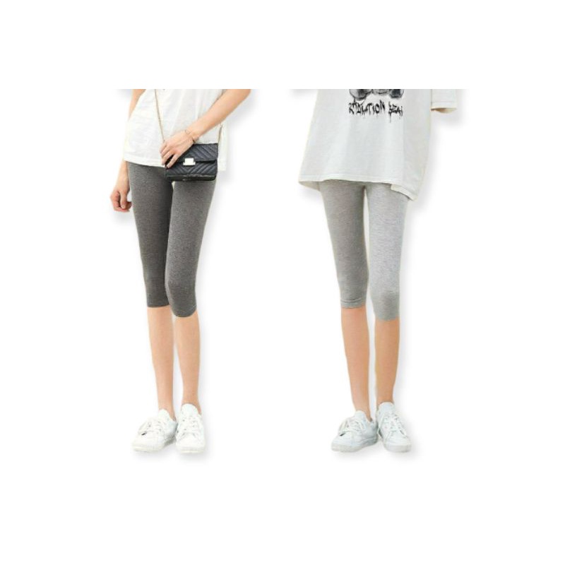 Legging Pendek Bahan Kaos Rayon / Legging Polos Bahan Kaos Rayon / Legging 3/4 Bahan Kaos Rayon