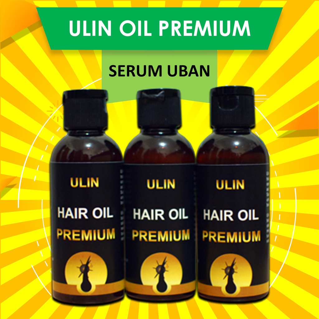 Penghilang Uban Ulin Hair Oil Premium Penghitam Rambut Uban