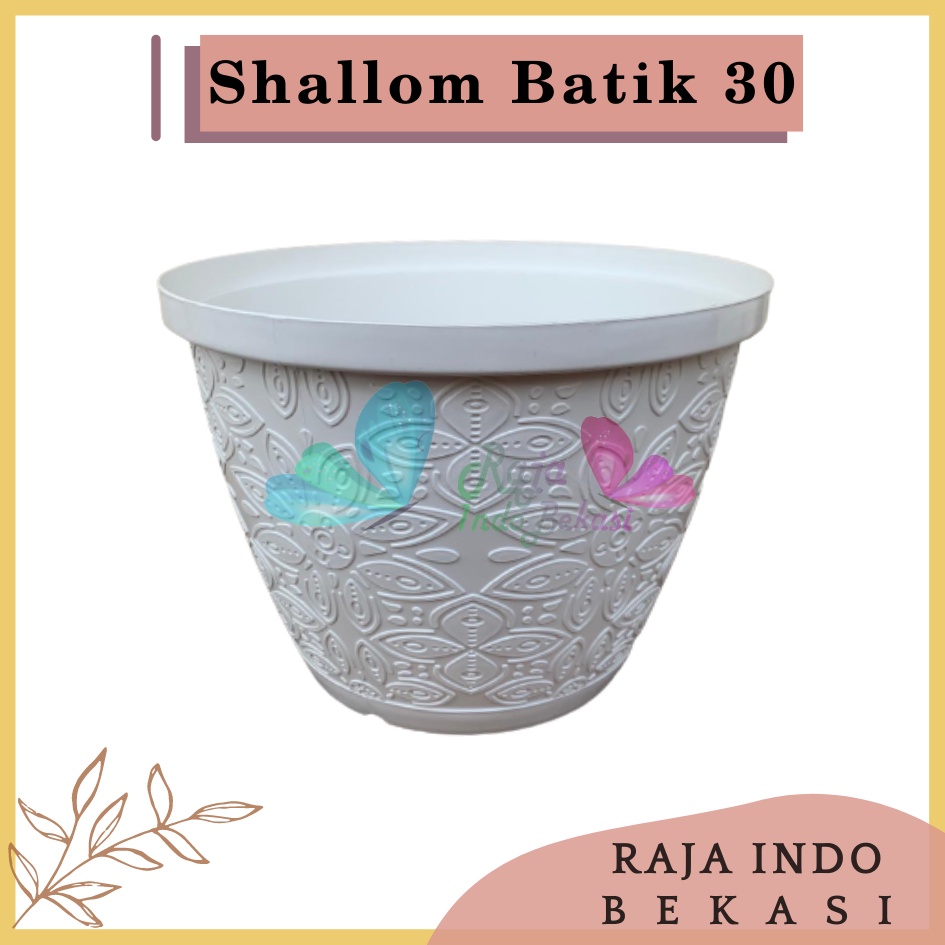 Pot Shallom Batik 30 Hitam Pot Bunga Motif Batik Timbul Pot Bunga Besar Murah Tebal Bagus Bukan Pot Shallom Glory Glori 30 35 40