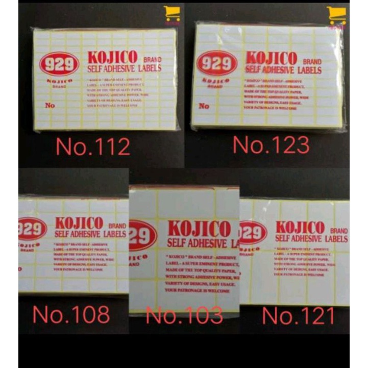 

Label Harga / Label Nama Sticker Kojico/ Combo