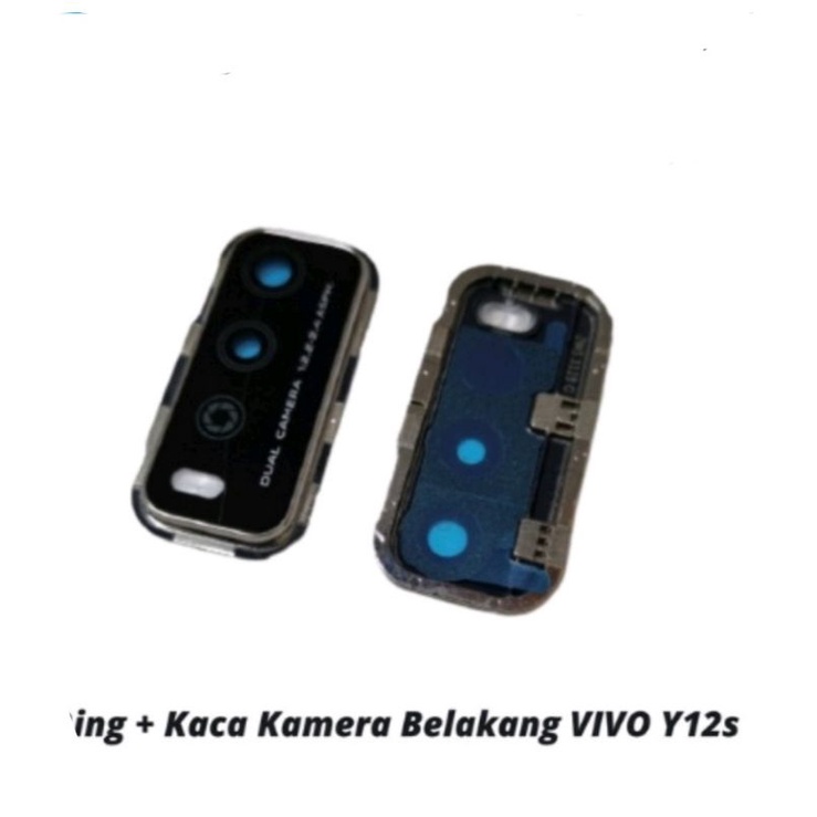 Kaca Kamera + Ring Vivo Y12S Dual Camera Fullset