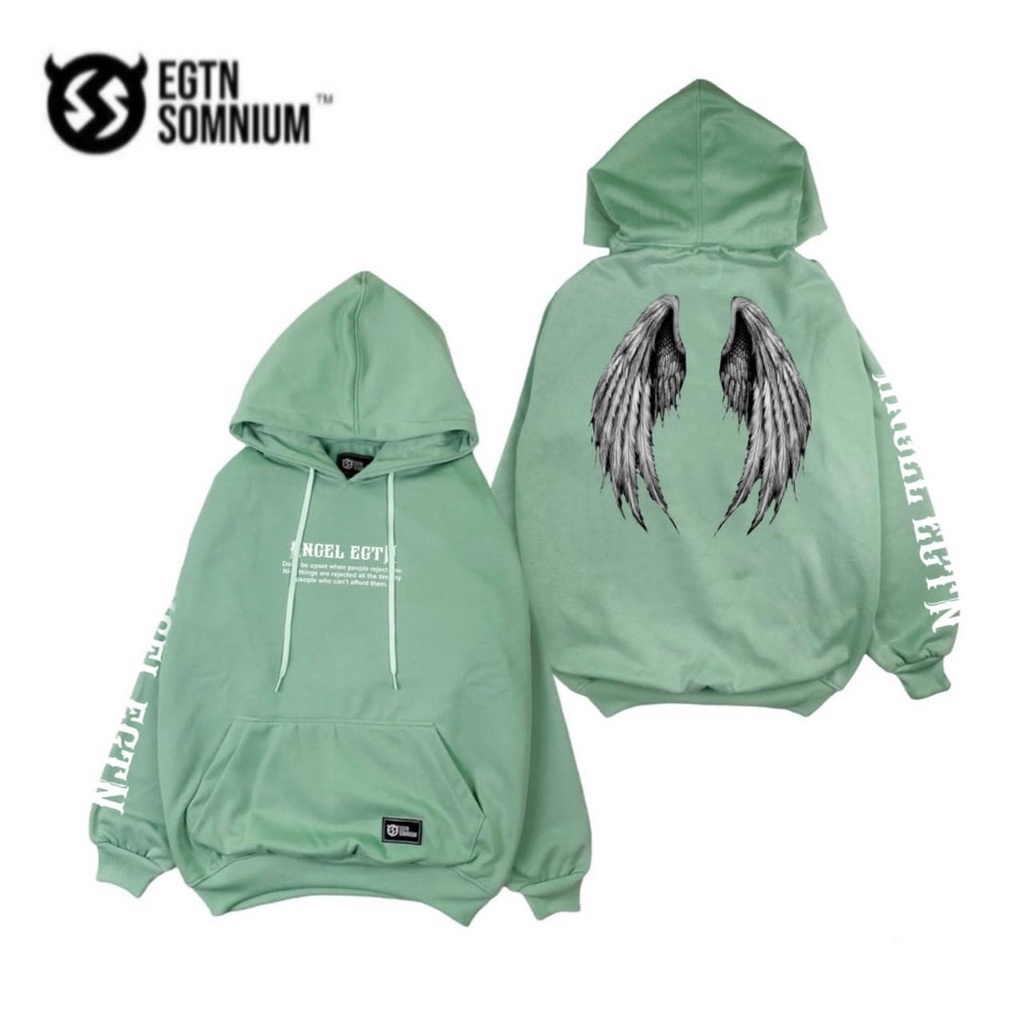 (mint baru) Switer Hoodie Mint Pria Keren Jaket Hodie Jumper Warna Mint Motif Fullprint Sweater Hudie Cowok Distro Mint Sweatshirt