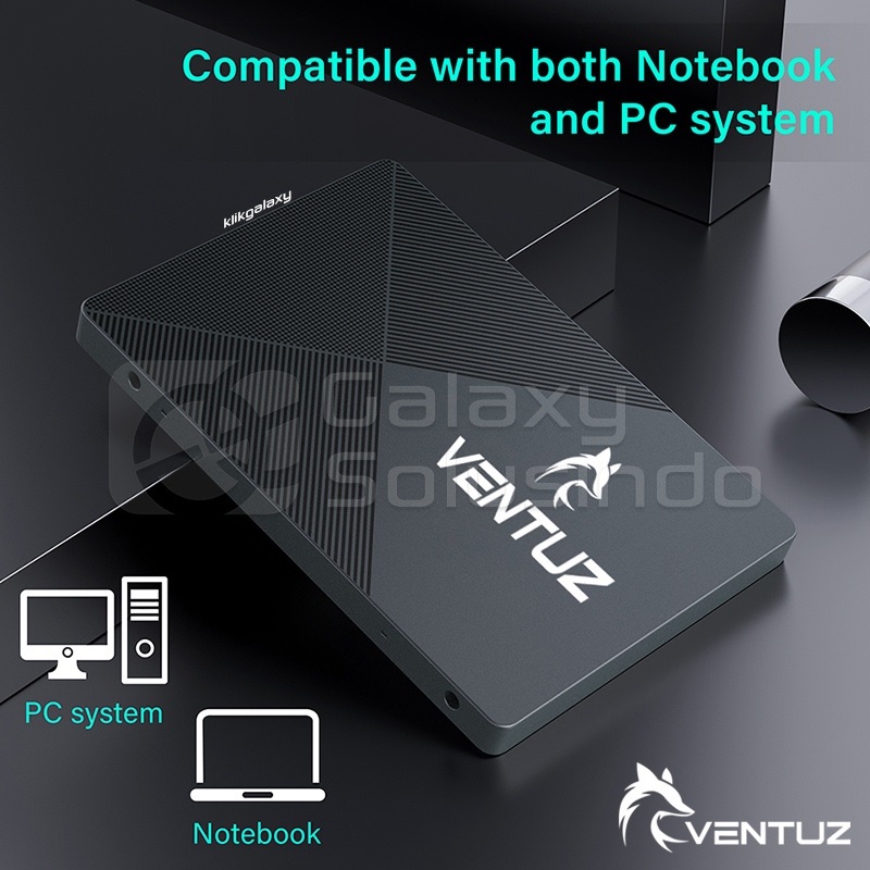 SSD VENTUZ FORCE METAL MICRON Chip 500-550mbps 2.5INC SATA 3 128GB-256