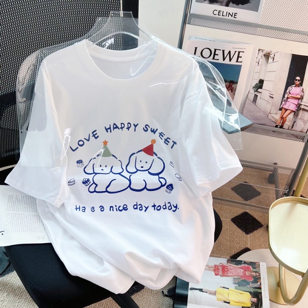 Kaos Atasan Katun Wanita Modis/Baju Oversize Putih Wanita Lengan Pendek/T-shirt/Baju Cewe Oversize (realpict)