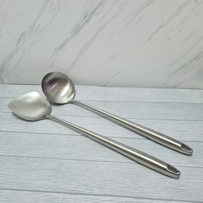 Stainless 304 extra long turner ladle / sodet centong masak stenles/ sodet masak panjang stainless