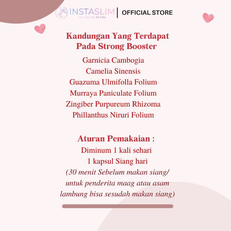 STRONG BOOSTER (5x MEMBANTU MENURUNKAN LEBIH CEPAT BB isi 15 kapsul BPOM)