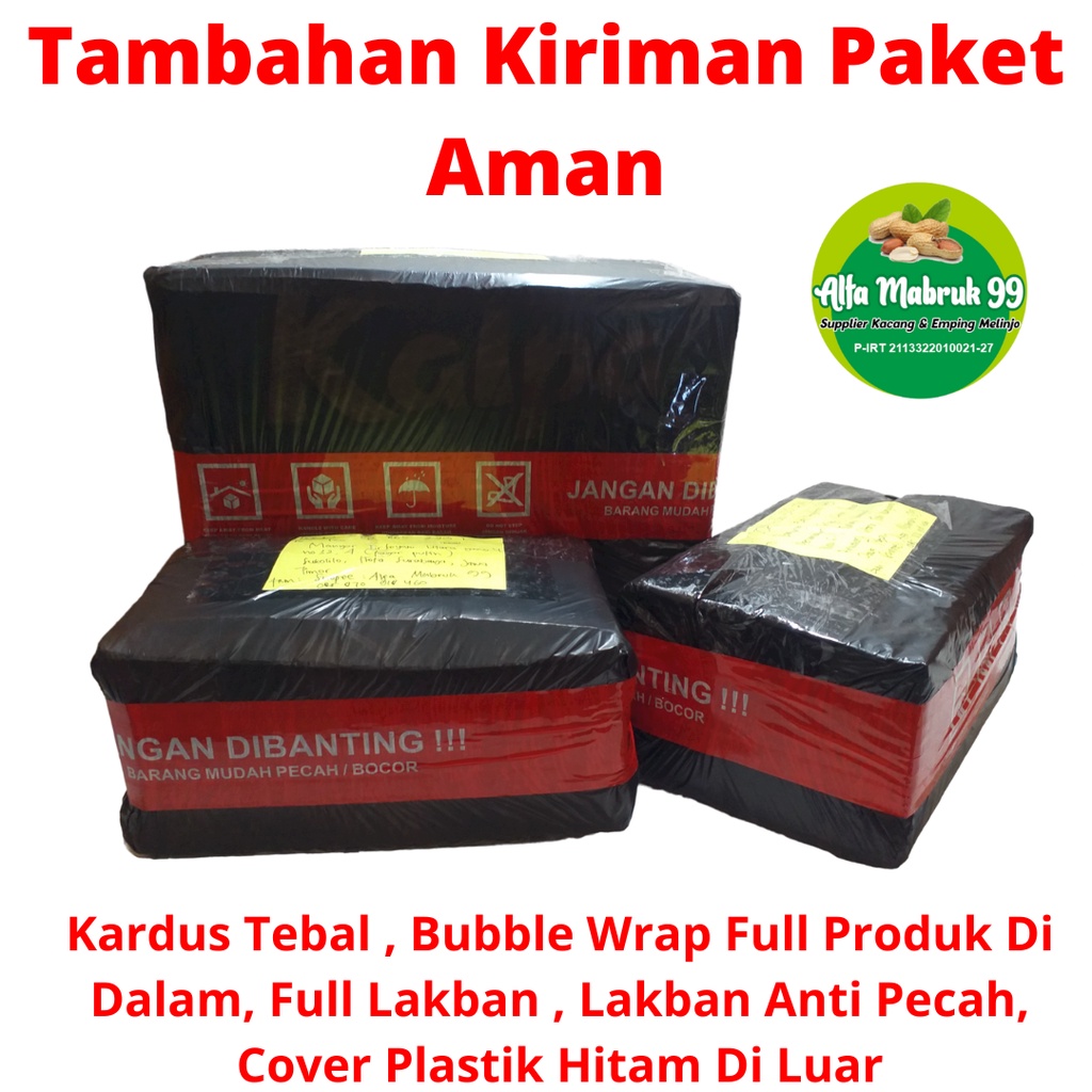 

Packing Tambahan Bubblewrap Tebal Kardus Tebal Untuk Kiriman Lebih Aman