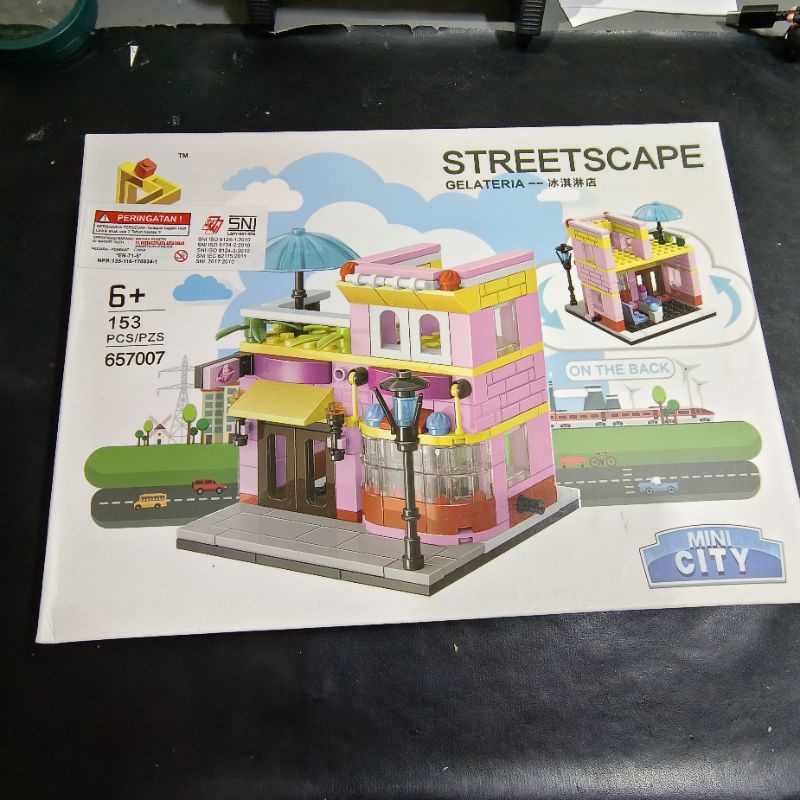 Sembo Block Set streetscape mini city