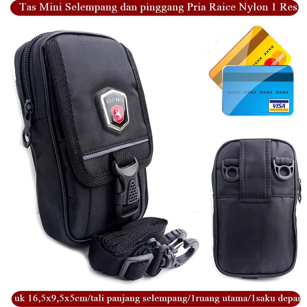 Dompet hp Nylon selempang Pinggang tas Race Singgle