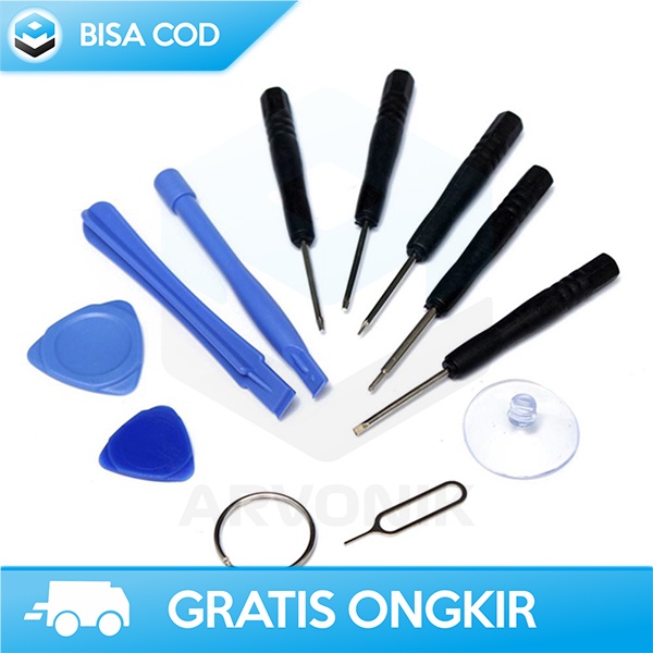 OBENG HP REPAIR TOOL ALAT REPARASI HANDPHONE ALLOET 11 IN 1 STAINLEES