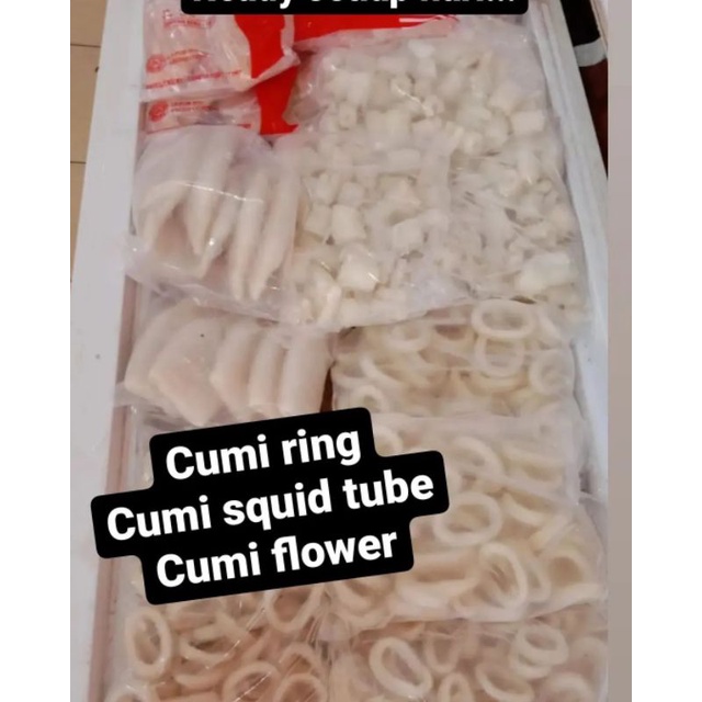 

Cumi Ring, Cumi Flower dan Cumi Squid tube