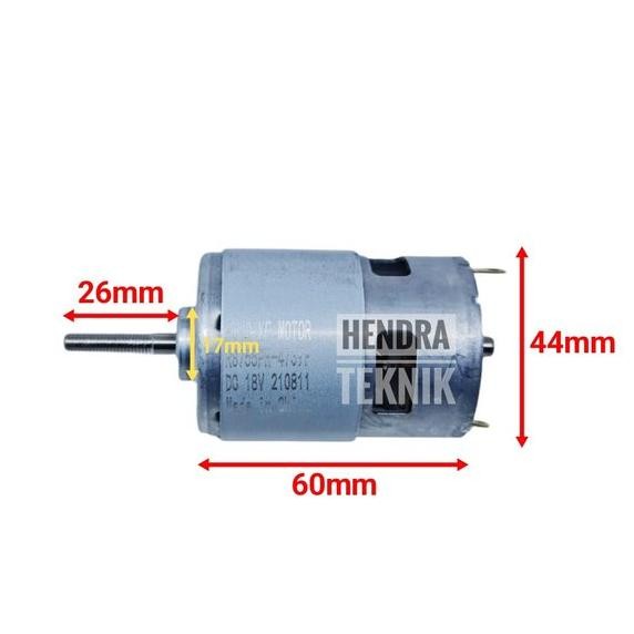 Banyakdicari Rs-775 Dinamo Dc 18V Motor Dc Rs775 Gear Sparepart Bor
