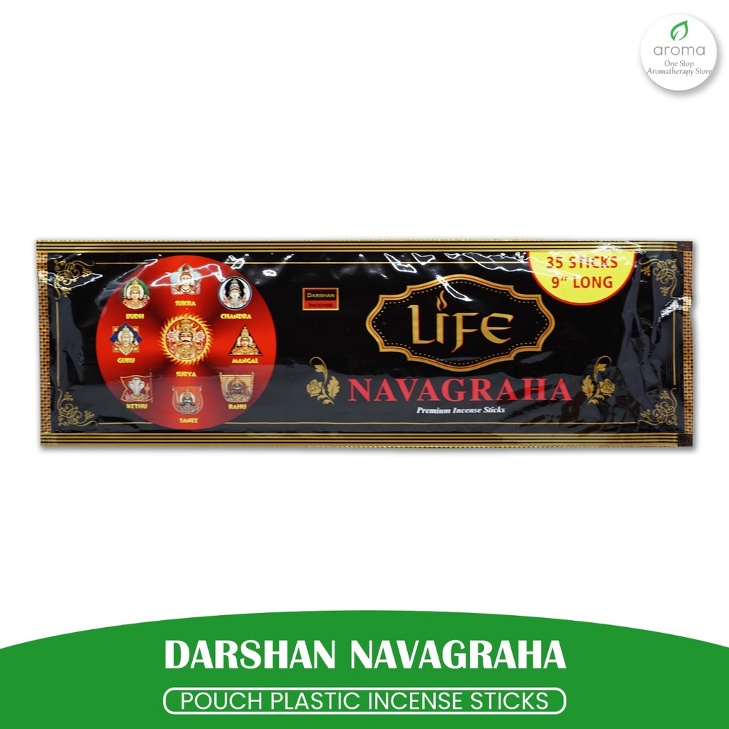 Dupa India (Aromaterapi) Pouch Plastic - Darshan Navagraha 35 Sticks