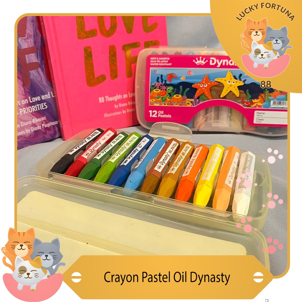 

[LuckyFortuna88] Crayon Pastel oil Merek Dynasty Crayon pastel oil Perlengkapan menggambar lucu murah alat tulis alat menggambar lucu murah