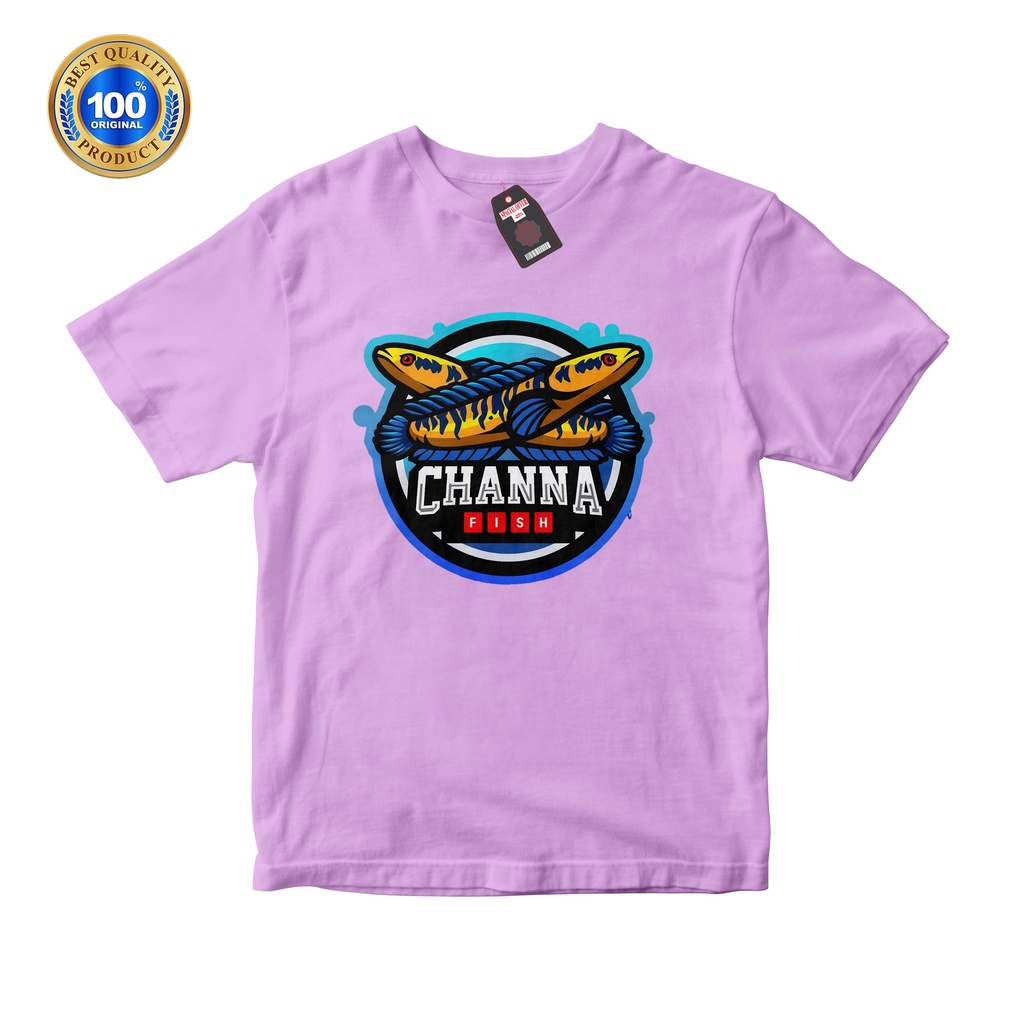 kaos anak ikan chana lucu bahan premium