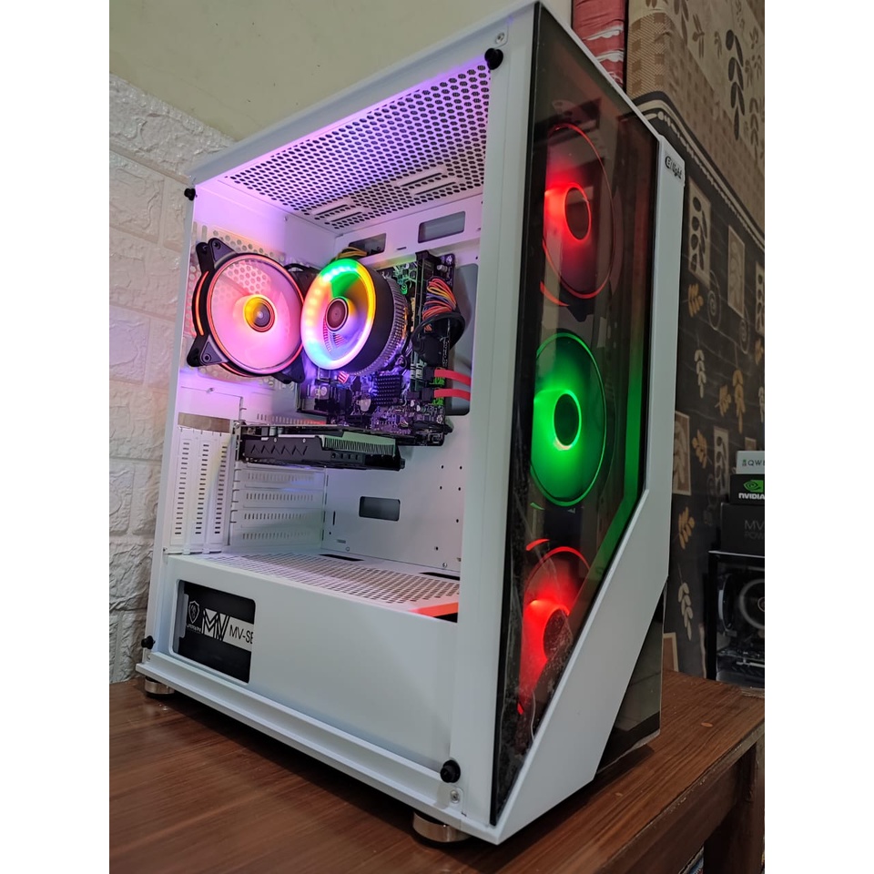 PC Gaming Intel Core I7 3770 Ram 16Gb SSD 512GB VGA 4GB LED Samsung Curved 24 Inch Siap Pakai murah