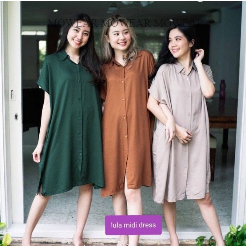 LULA HOME DRES/DASTER POLOS BUSUI FULL KANCING/DASTER POLOS  LULA DRES