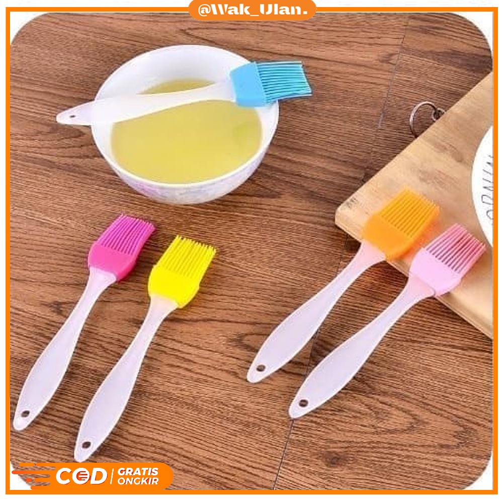 Kuas Silikon Silicon Silicone Oles Kue Tahan Panas Silicone Brush Dapur Roti BBQ Cake Minyak Mentega Anti Rontok