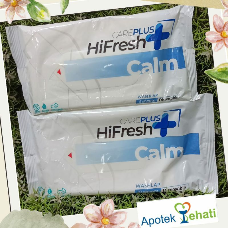 Careplus Hifresh Washlap Disposable Antiseptik isi 10 & 5 Lembar